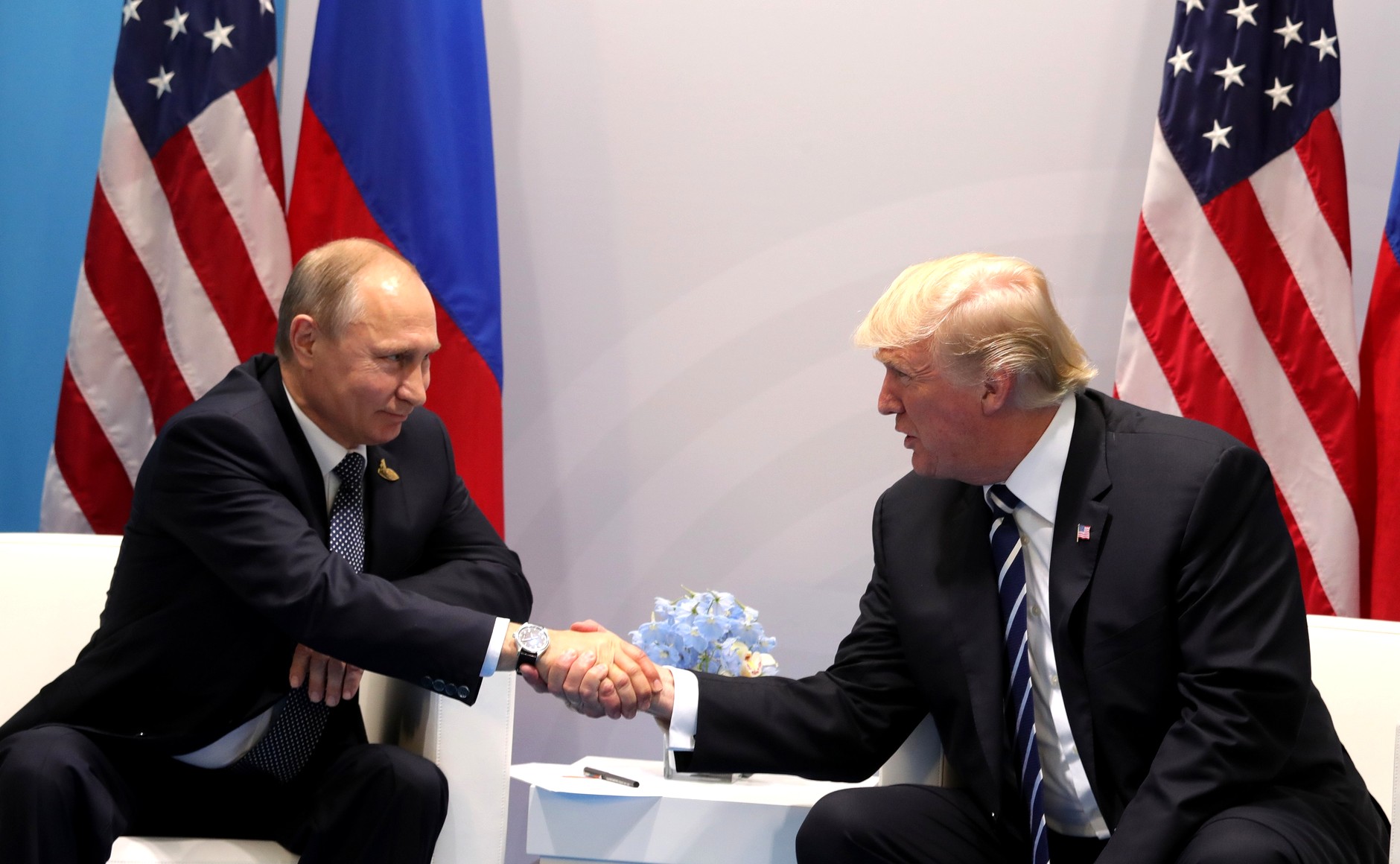 Путін і Трамп на зустрічі у 2017 році. Фото: Кремль